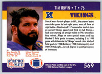 1992 Proset Tim Irwin #569