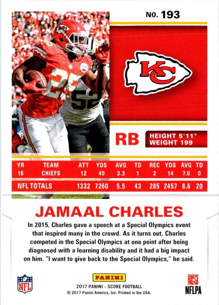 2017 Score Jamaal Charles