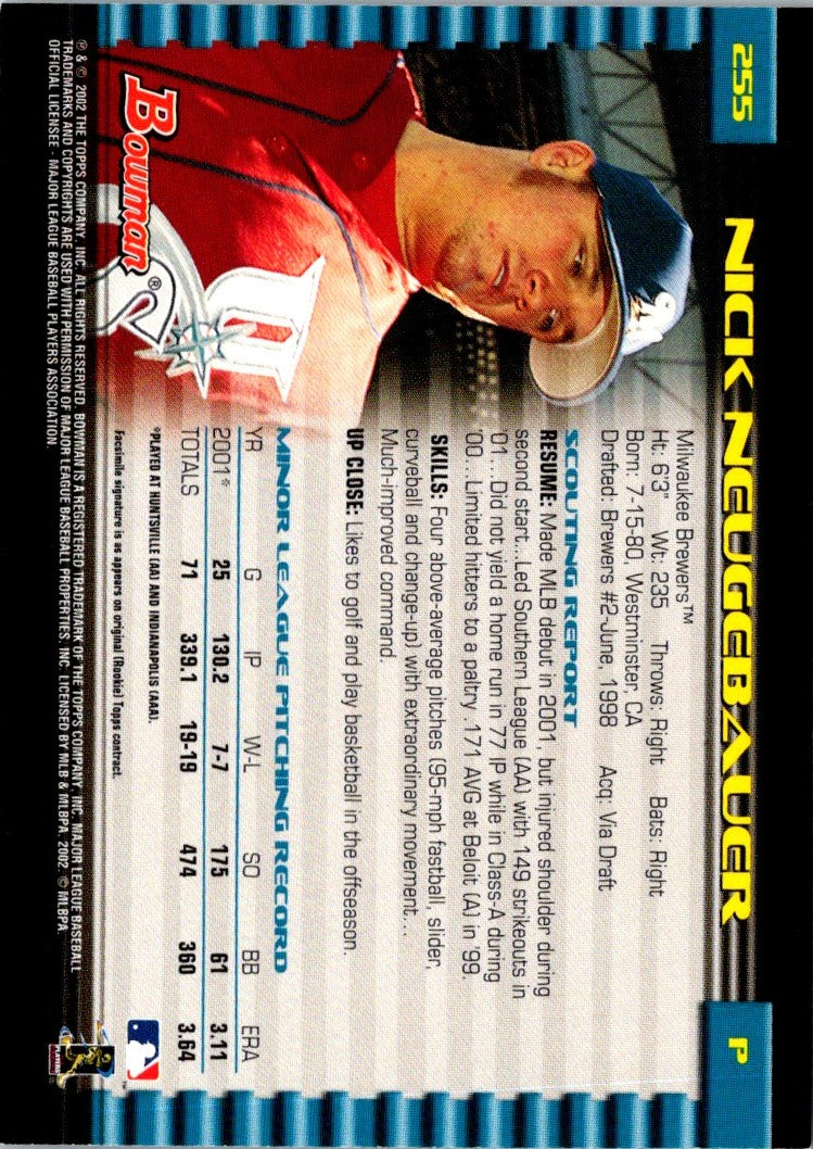 2002 Bowman Nick Neugebauer