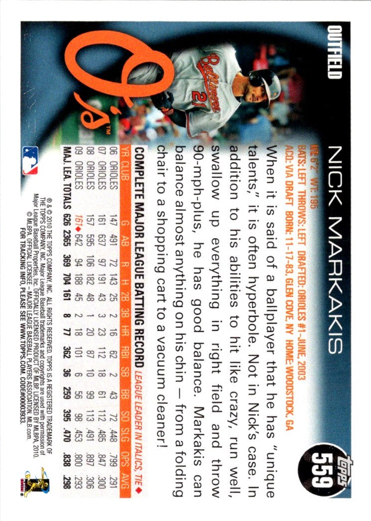 2010 Topps Nick Markakis