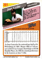1993 Topps Jose Uribe #201
