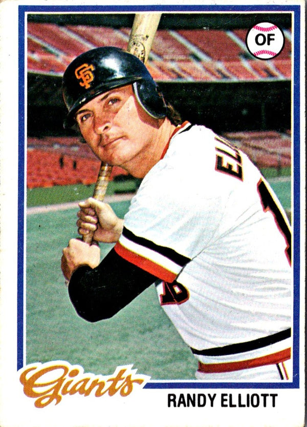 1978 Topps Randy Elliott #719 Rookie