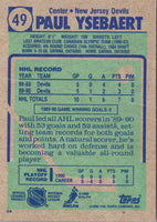 1990 Topps Paul Ysebaert #49 Rookie