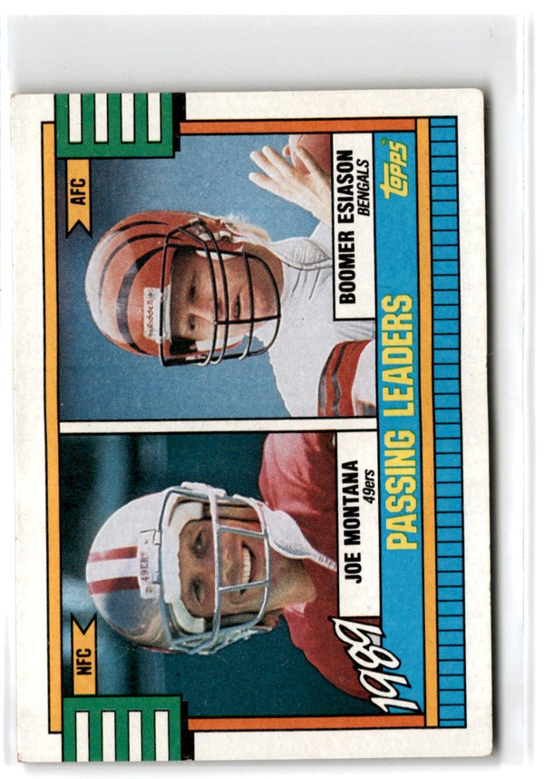 1990 Topps Joe Montana/Boomer Esiason #229