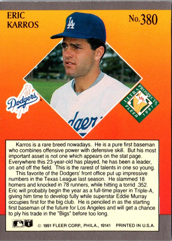 1992 Fleer Eric Karros #462