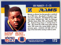 1990 Pro Set Irv Pankey #172