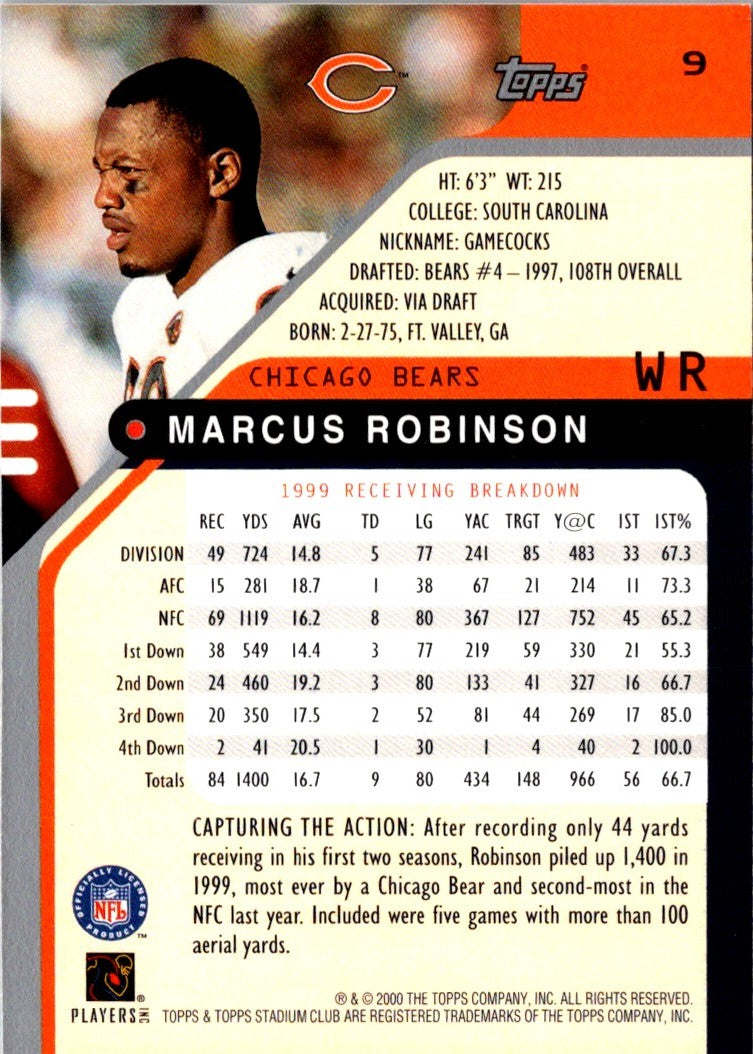 2000 Stadium Club Marcus Robinson