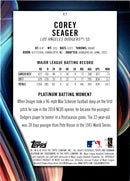2018 Bowman Platinum Corey Seager