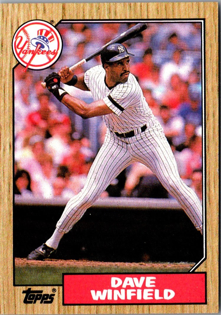 1987 Topps Dave Winfield