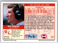 1989 NFL Proset Ray Perkins #421