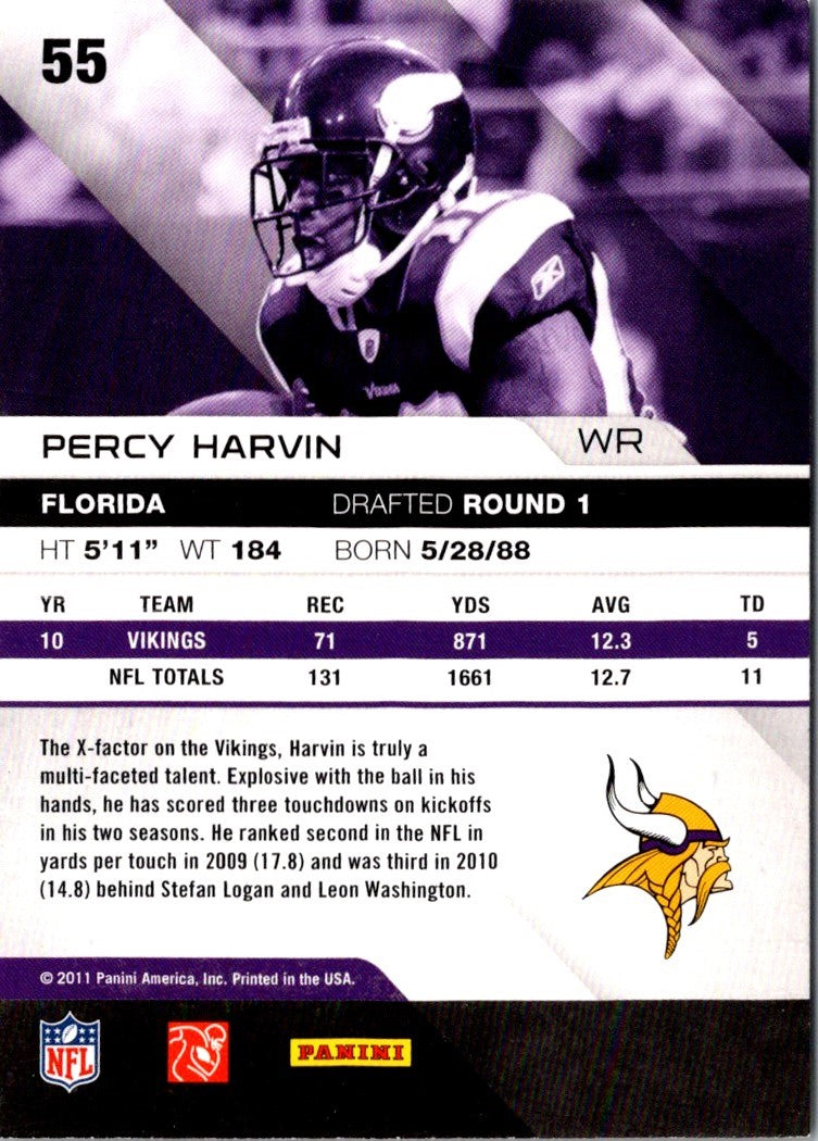 2011 Panini Absolute Memorabilia Percy Harvin