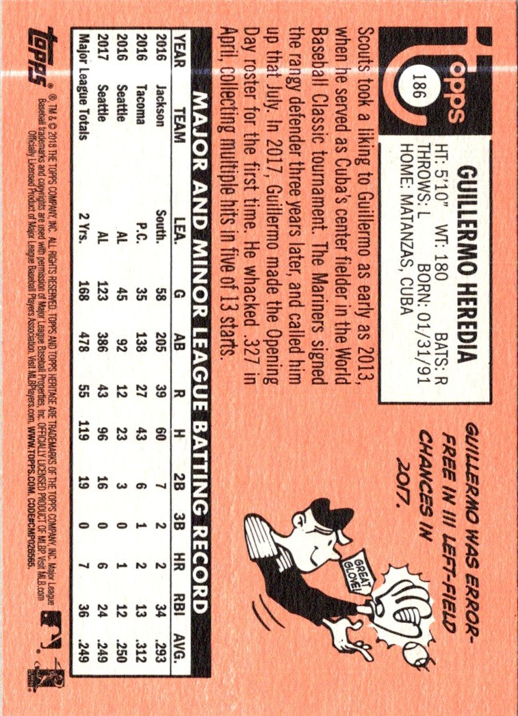 2018 Topps Heritage Guillermo Heredia