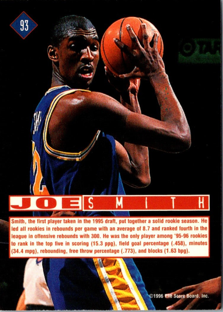 1996 Score Board Rookies Joe Smith