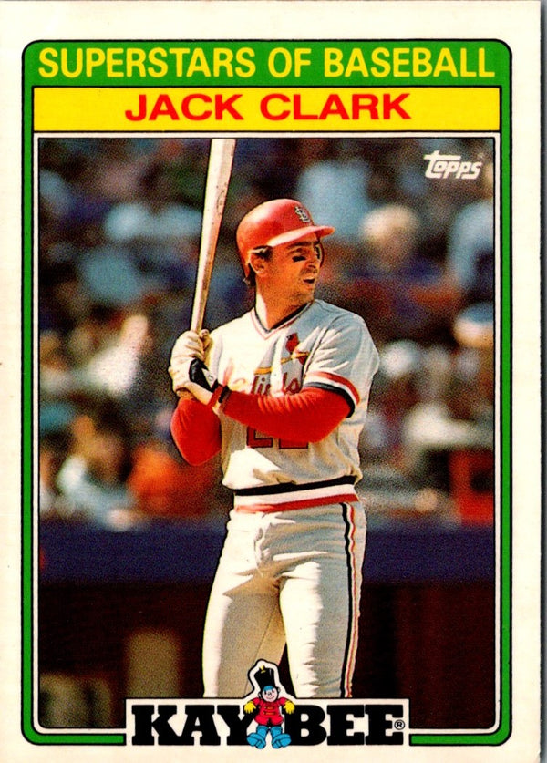 1988 Topps Kay-Bee Superstars of Baseball Jack Clark #5