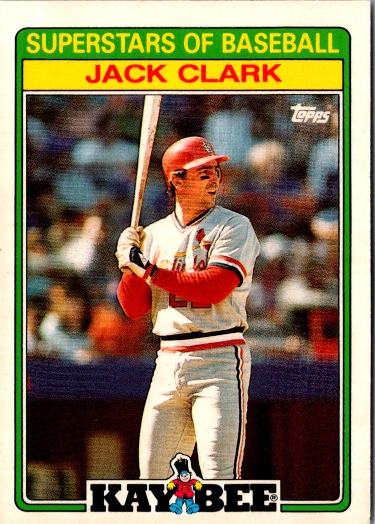 1988 Topps Kay-Bee Superstars of Baseball Jack Clark