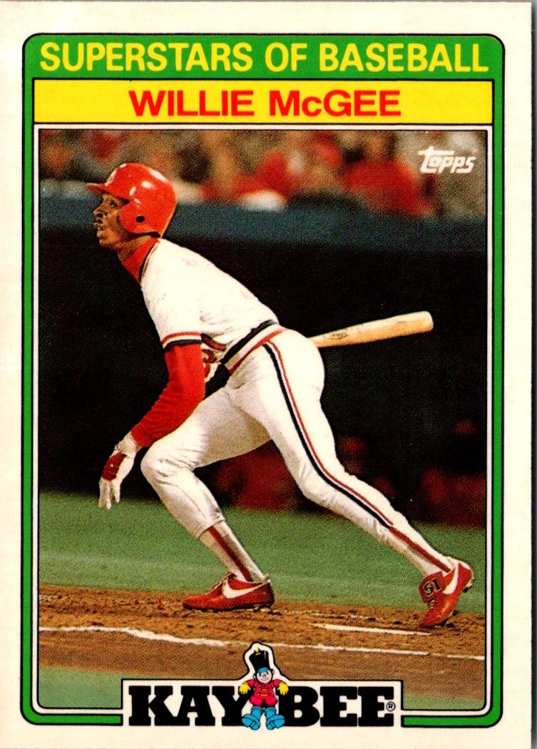 1988 Topps Kay-Bee Superstars of Baseball Willie McGee