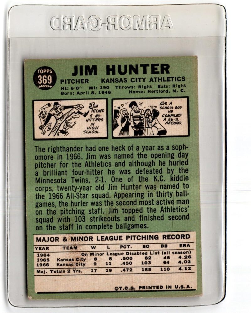 1967 Topps Jim Hunter