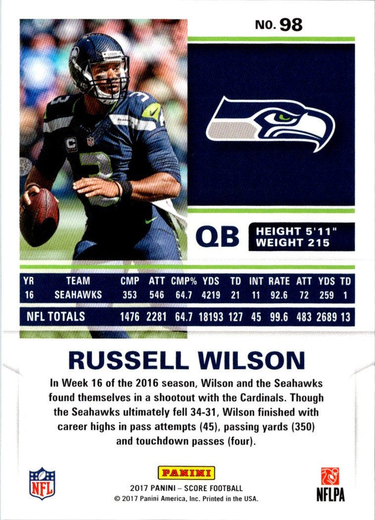 2017 Score Russell Wilson
