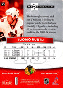 2007 Fleer Hot Prospects Tuomo Ruutu