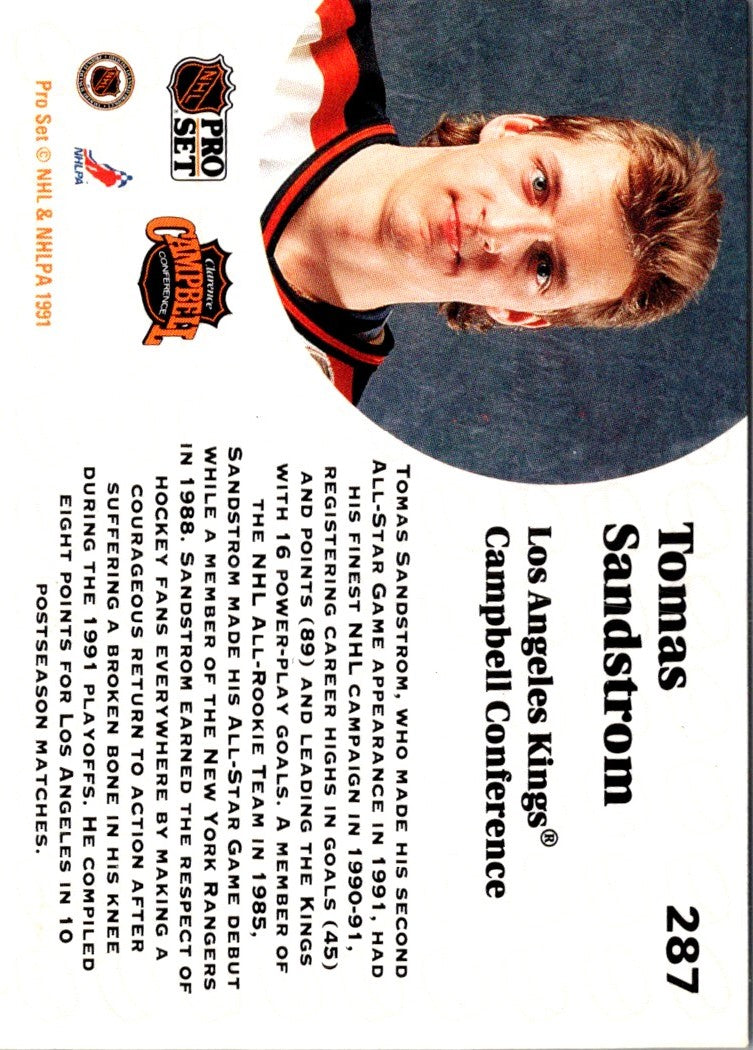 1991 Pro Set Tomas Sandstrom