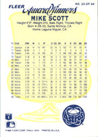 1990 Fleer Award Winners Mike Scott #33