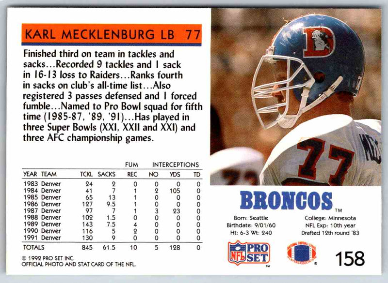 1992 Proset Karl Mecklenburg