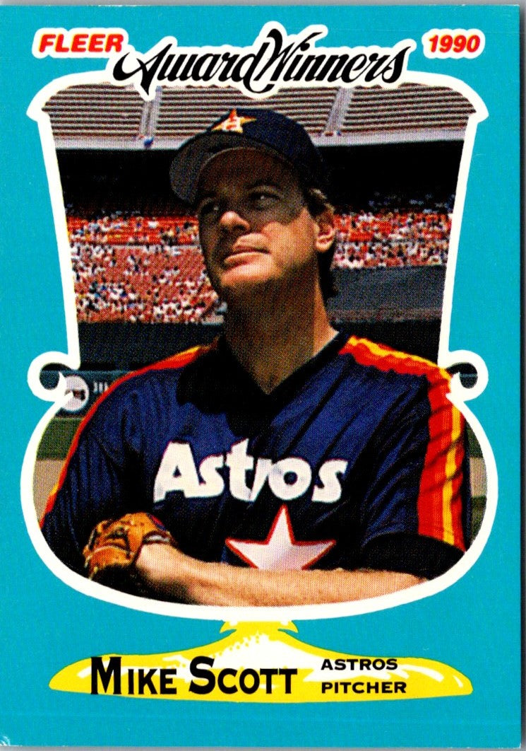 1990 Fleer Award Winners Mike Scott