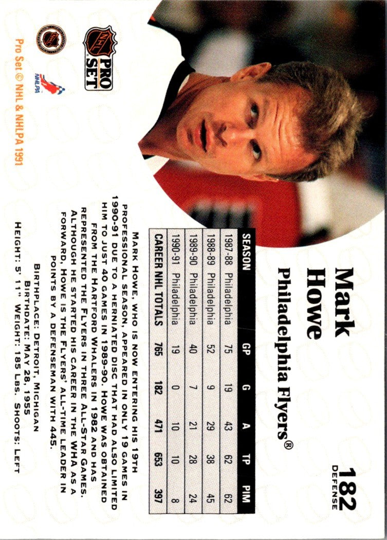1991 Pro Set Mark Howe