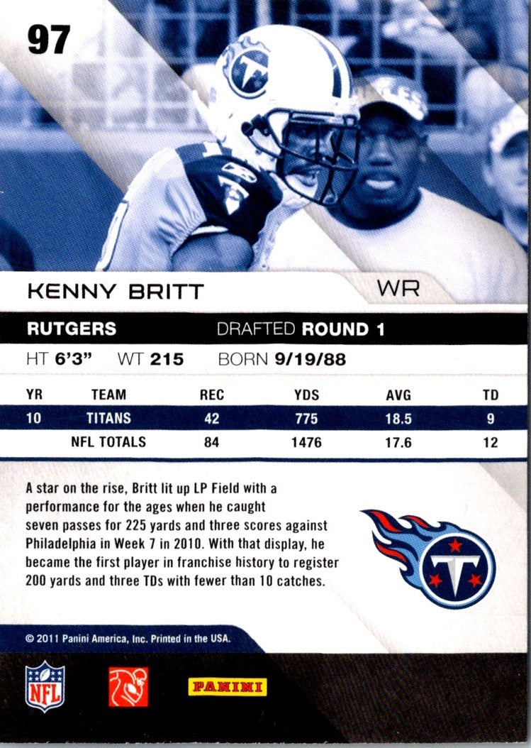 2011 Panini Absolute Memorabilia Kenny Britt