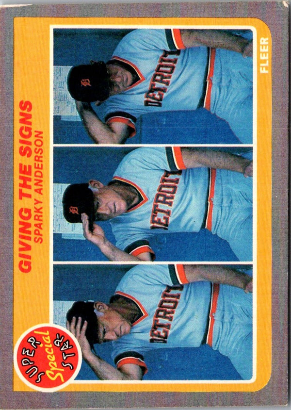 1985 Fleer Sparky Anderson #628