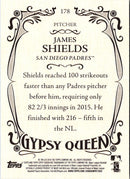 2016 Topps Gypsy Queen James Shields