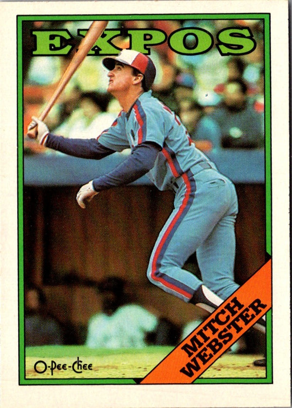 1988 O-Pee-Chee Mitch Webster #138