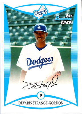 2008 Bowman Draft Picks & Prospects Chrome Devaris Strange-Gordon #BDPP53