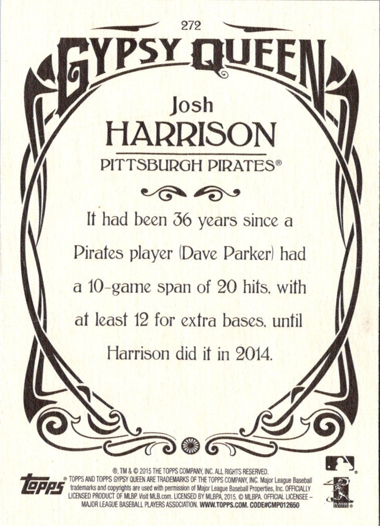 2015 Topps Gypsy Queen Josh Harrison