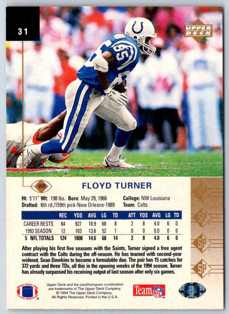 1994 Upper Deck Floyd Turner