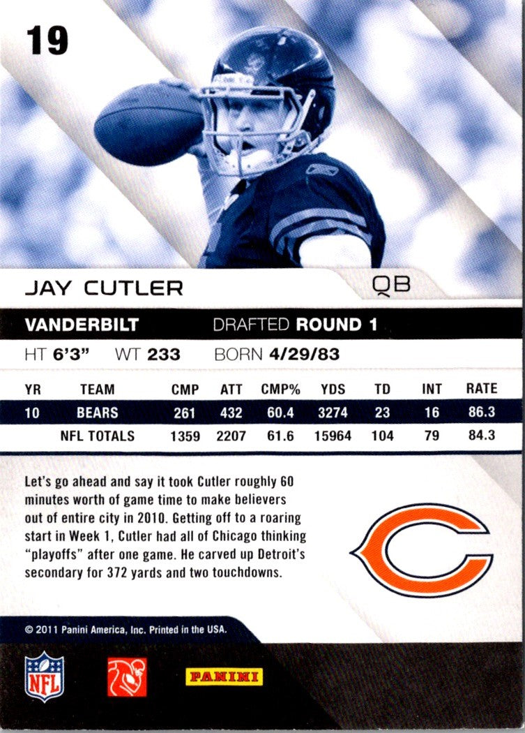 2011 Panini Absolute Memorabilia Jay Cutler