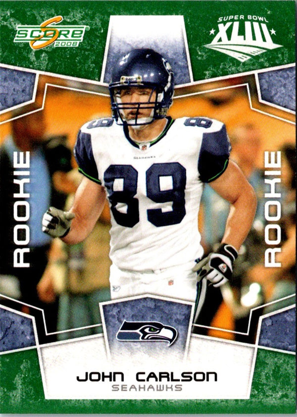 2008 Score Super Bowl XLIII John Carlson #361