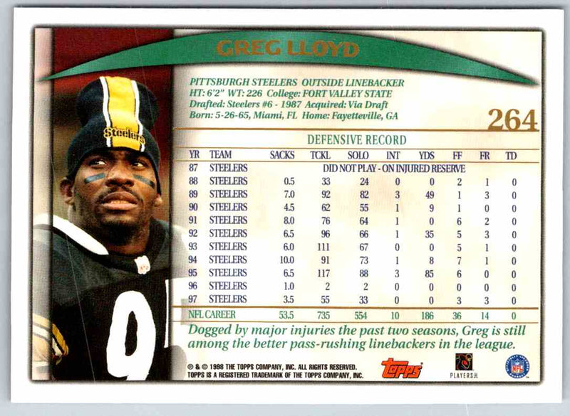 1998 Topps Greg Lloyd