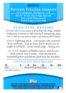 2008 Bowman Draft Picks & Prospects Chrome Devaris Strange-Gordon