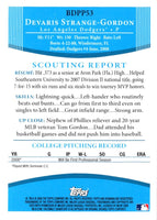 2008 Bowman Draft Picks & Prospects Chrome Devaris Strange-Gordon #BDPP53