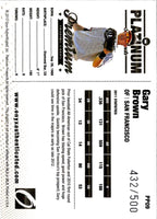 2012 Onyx Platinum Prospects Gary Brown #PP9 432/500