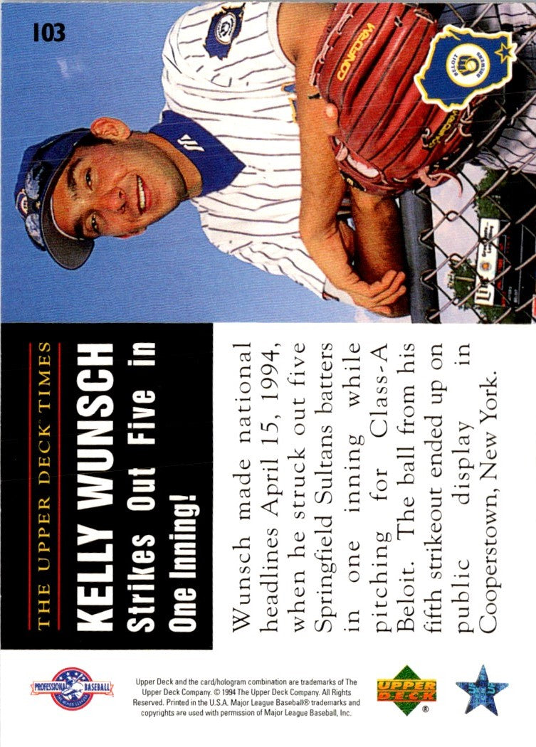 1995 Upper Deck Minors Kelly Wunsch