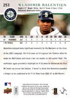 2008 Upper Deck First Edition Wladimir Balentien #253