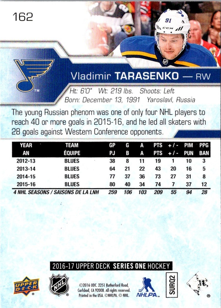 2016 Upper Deck Vladimir Tarasenko