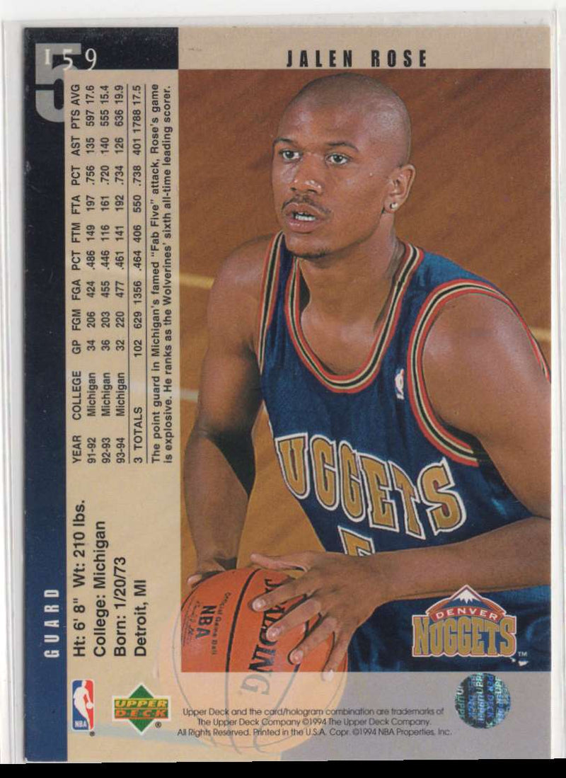 2003 Upper Deck Jalen Rose