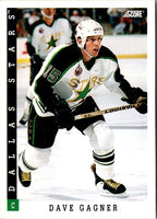 1993 Score Dave Gagner #98