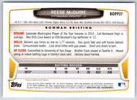 2014 Bowman Reese McGuire #BDPP27