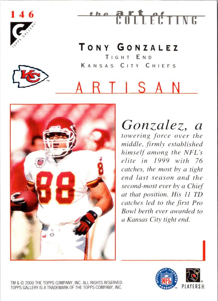 2000 Topps Gallery Player's Private Issue Tony Gonzalez