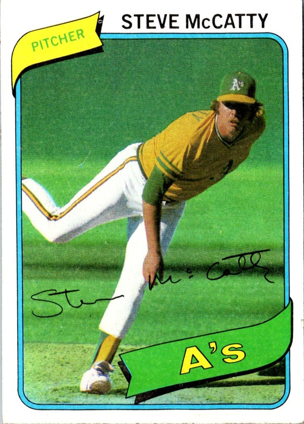 1980 Topps Steve McCatty #231