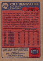 1985 Topps Rolf Benirschke #368